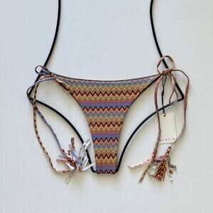 Acacia Swimwear Lauie Tie Side Bikini Bottom – Mada – Size XL - NWT